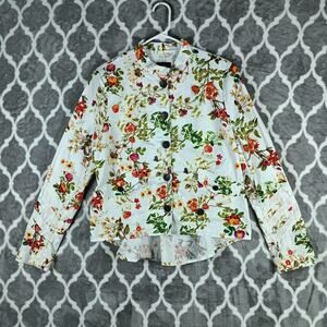 Disney Alice Through the Looking Glass Jacket Womens Medium Floral Designer